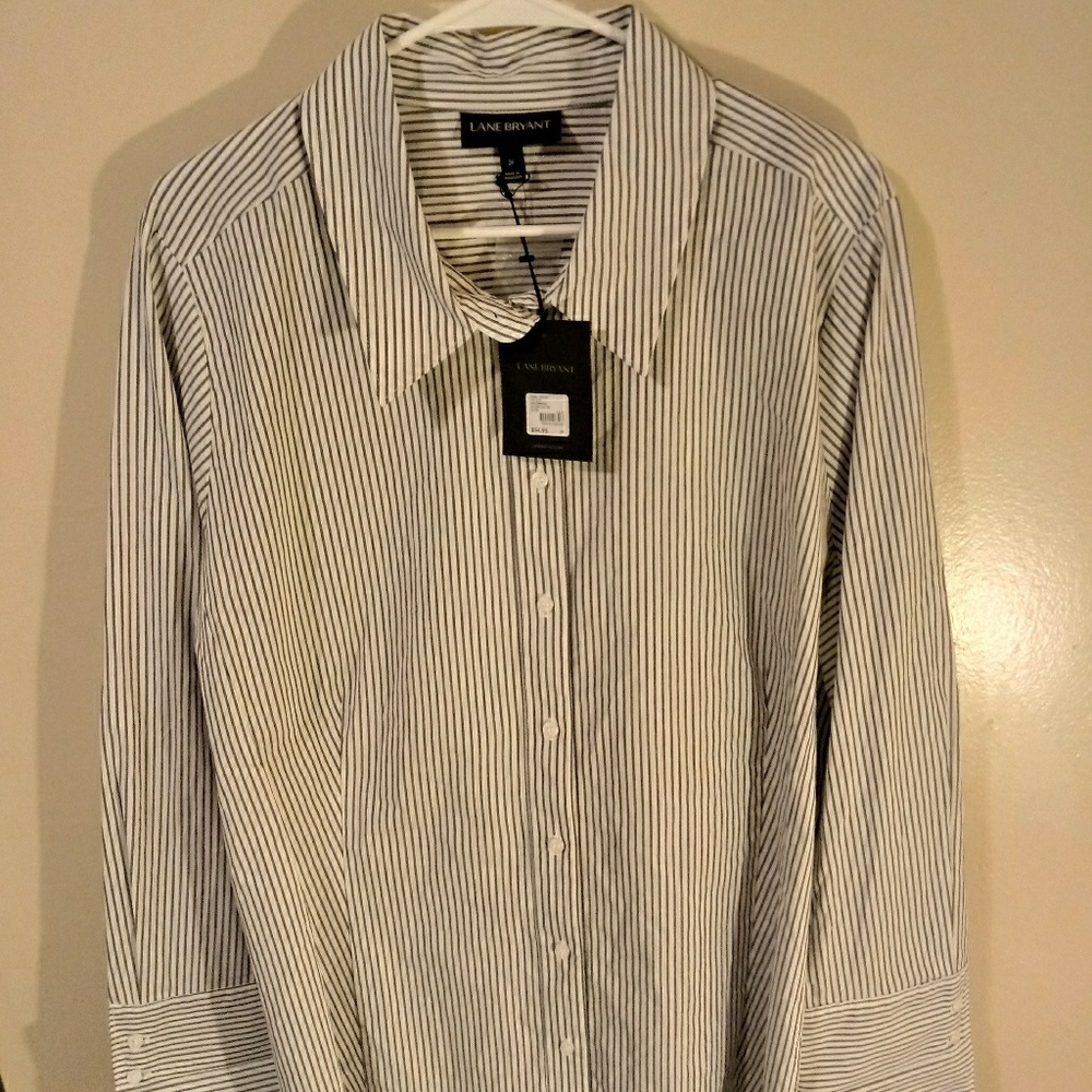 Lane Bryant long sleeve button down shirt